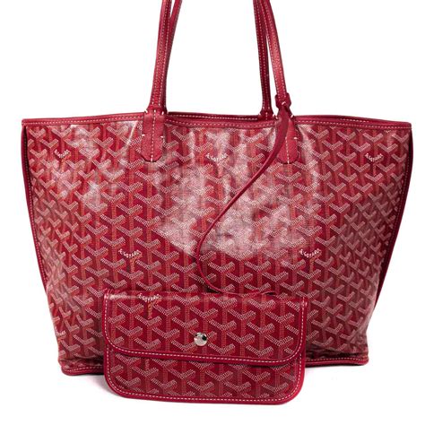 red goyard handbag|goyard st louis bag.